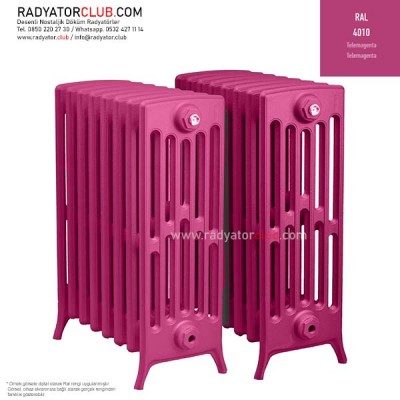 Kdr-6-75 Kolonlu Ayaklı Döküm Radyatör, Ral 4010 |  29 Kolon